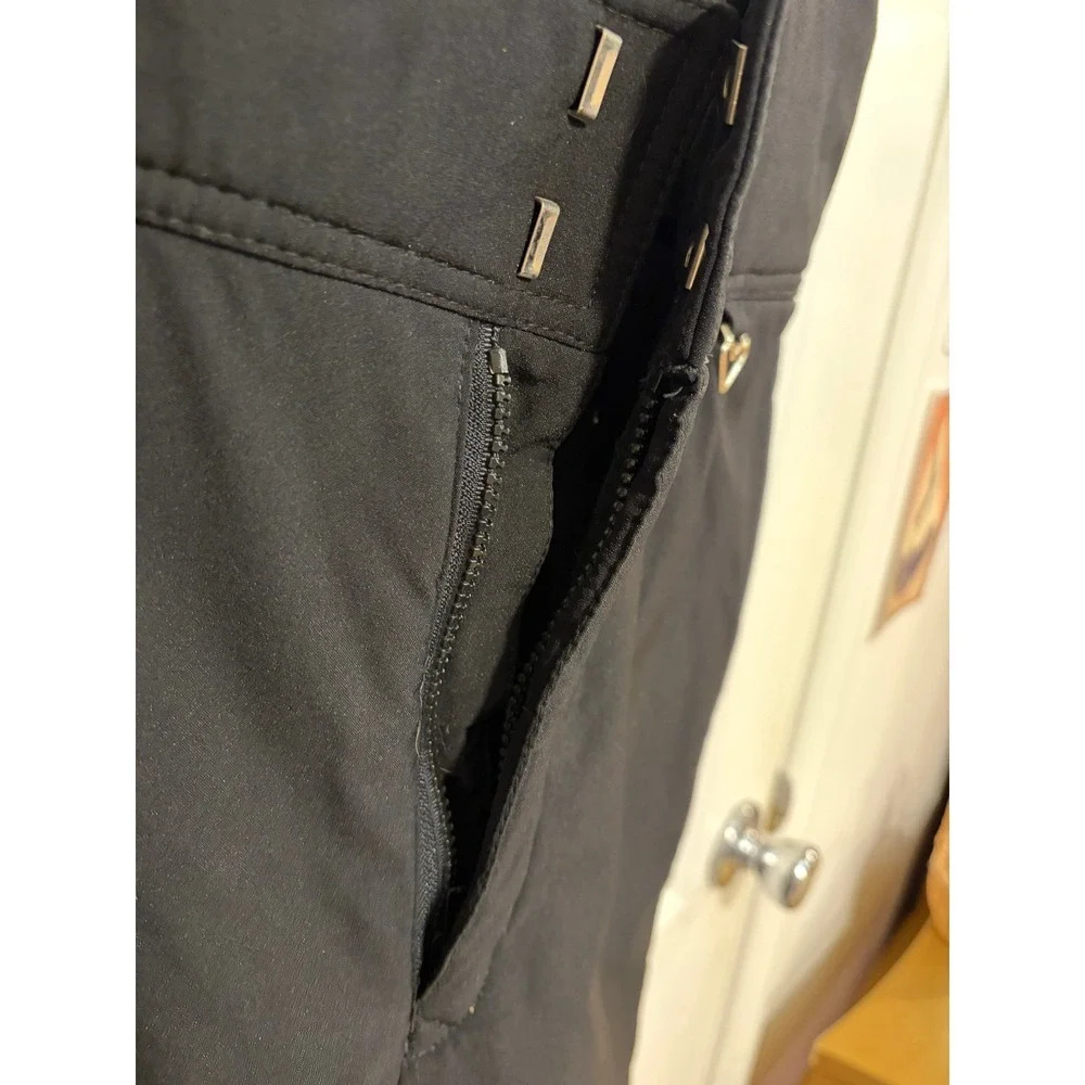 Mens 36 Soft Shell VTG Obermeyer Ober-Bib Black Overalls Snow Ski Snowboard S‎